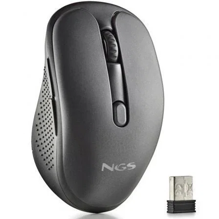 NGS Ratón Inalámbrico Recargable Multidispositivo Evo Spook Negro - Triple Conexión 2.4 GHz/Bluetooth 5.1/5.0, 3 Dispositivos, Botones Silenciosos, DPI Ajustable 800/1200/1600 NGS Ratón Inalámbrico Recargable Multidispositivo Evo Spook Negro - Triple Conexión 2.4 GHz/Bluetooth 5.1/5.0, 3 Dispositivos, Botones Silenciosos, DPI Ajustable 800/1200/1600